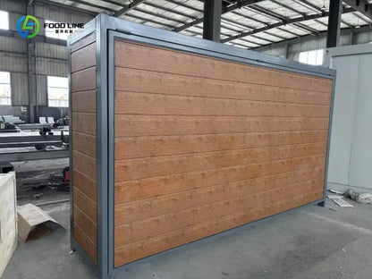 Modular Natural Gas Outdoor Kitchen with Shed, 304 Stainless Steel BBQ Cabinet