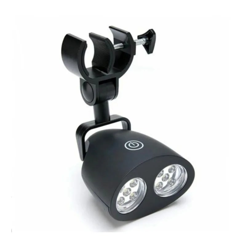 Black LED BBQ Grill Light with Touch Switch, Clamp Mount and 3 Brightness Levels