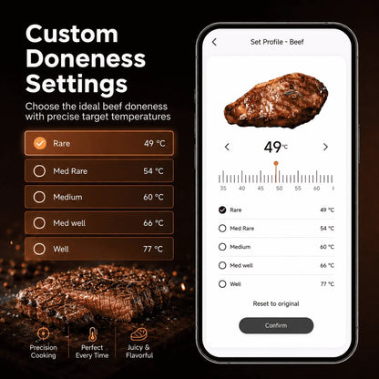 Xinsio BF-5 Bluetooth Digital Meat Thermometer with 1, 2, 4 or 6 Probes