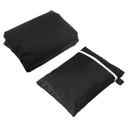 Black 210D Oxford Cloth Built-In BBQ Grill Cover, 81 x 66 x 61cm or 94 x 69 x 61cm