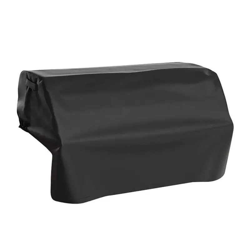 Black 210D Oxford Cloth Built-In BBQ Grill Cover, 81 x 66 x 61cm or 94 x 69 x 61cm