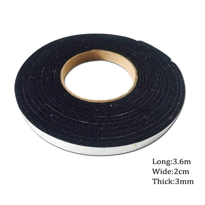 High-Temperature Fabric Grill Gasket Replacement Tape, 3.6m x 20mm x 3mm