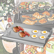 Stainless Steel BBQ Griddle Plate Insert 59 x 41 x 7cm for Gas Grills