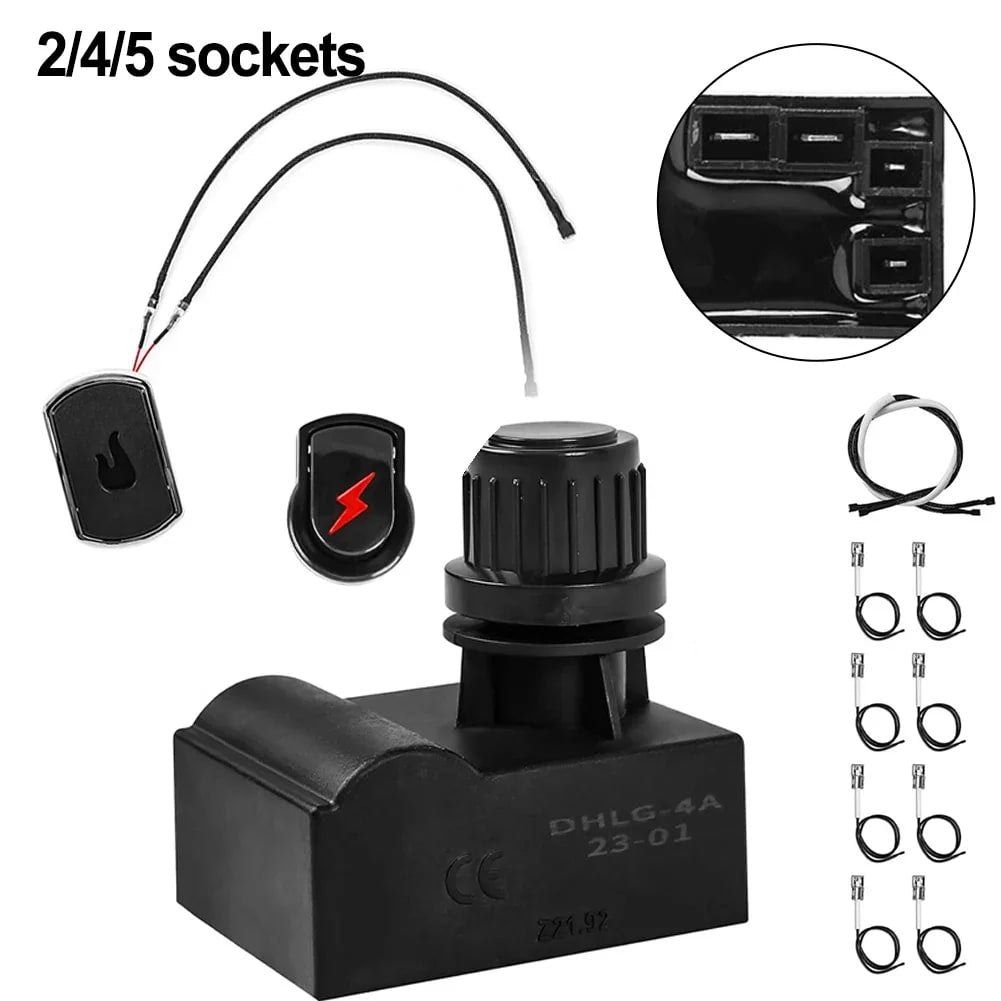 Electronic BBQ Ignition Kit for CharBroil Systems 463224912 and 463231711, 2, 4 or 5 Heads