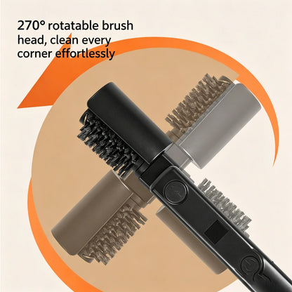 Rechargeable Electric BBQ Grill Brush, 3 Speeds, Adjustable Stainless Steel Rotary Brush