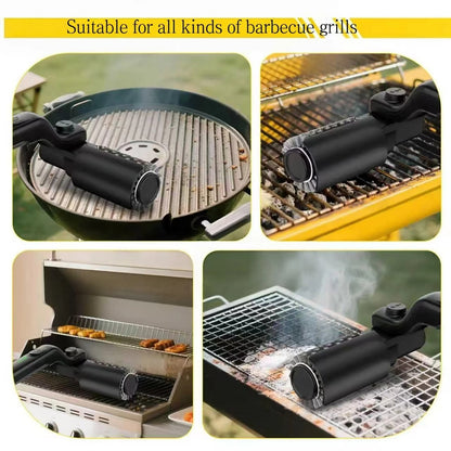 Rechargeable Electric BBQ Grill Brush, 3 Speeds, Adjustable Stainless Steel Rotary Brush