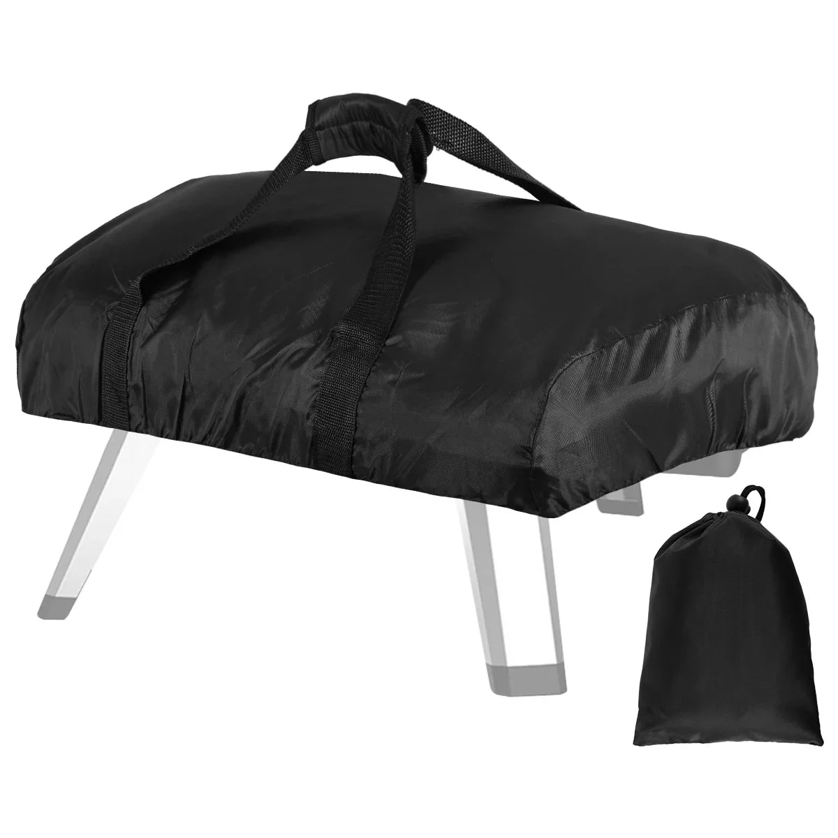 Pizza Oven Cover, Black Oxford Fabric, Waterproof UV-Resistant, For Ooni Koda 12 or 16