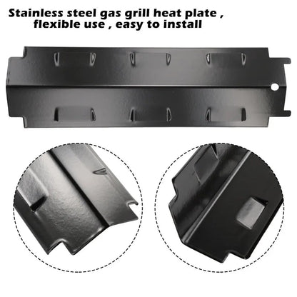 BBQ Gas Grill Heat Plate Shield Replacement, 371 x 108mm, Black, Char-Broil Compatible