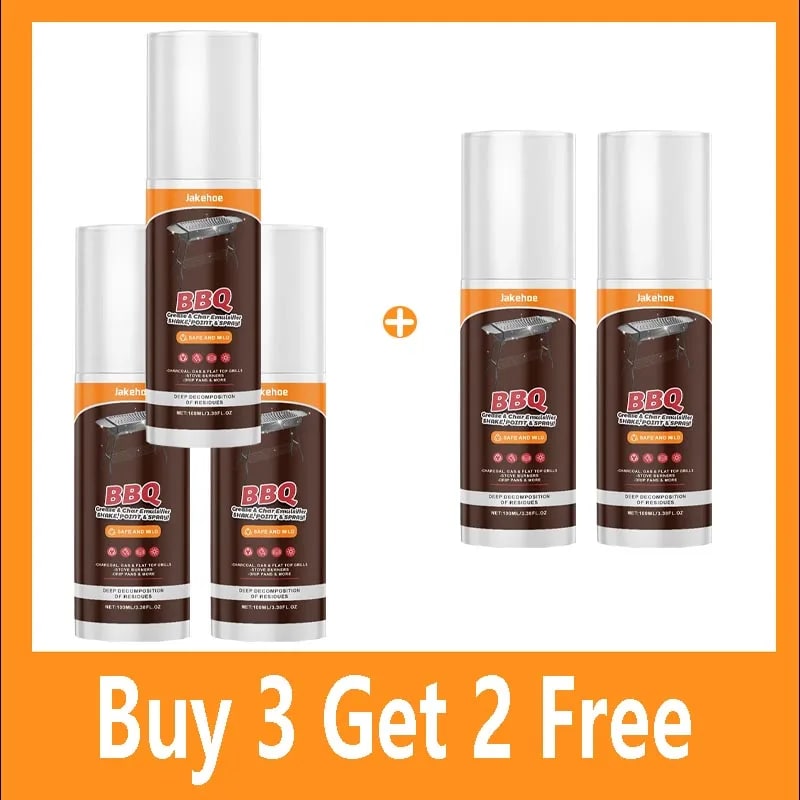 Grill Cleaner Spray 100ml BBQ Oven Stove Grease Remover - Buy 3 Get 2 Free