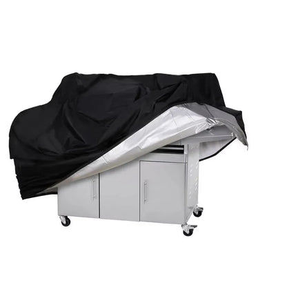 BBQ Grill Cover, Black 100% Polyester Outdoor Barbecue Cover, 8 Sizes