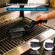 Electric BBQ Cleaning Brush, 4000mAh USB Rechargeable, 3-Speed Black Grill Cleaner
