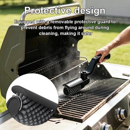 Electric BBQ Cleaning Brush, 4000mAh USB Rechargeable, 3-Speed Black Grill Cleaner