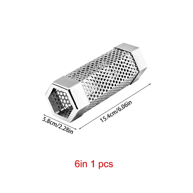 304 Stainless Steel Pellet Smoker Tube for Cold or Hot Smoking, 6 or 12 Inch - 6 Inch