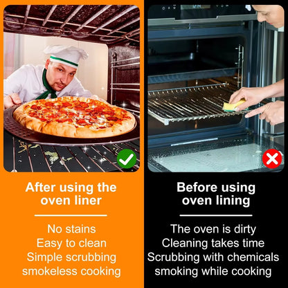 Reusable Oven and BBQ Grill Liner Mat, Cut-to-Size, 33 x 40cm or 40 x 50cm