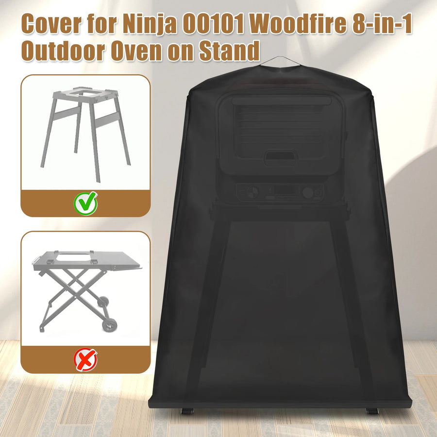 Pizza Oven Cover, Waterproof 420D Oxford Cloth, 35 x 27 x 45in