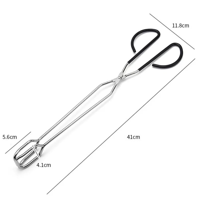 YEGBONG Metal Barbecue Scissor Tongs, 41 x 11.8cm, 1 or 2 Piece Pack