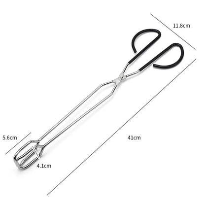 YEGBONG Metal Barbecue Scissor Tongs, 41 x 11.8cm, 1 or 2 Piece Pack