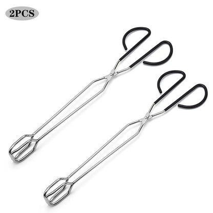 YEGBONG Metal Barbecue Scissor Tongs, 41 x 11.8cm, 1 or 2 Piece Pack - 2pcs