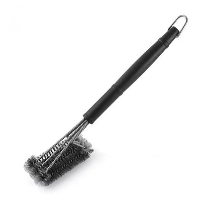 18-Inch Stainless Steel 3-in-1 BBQ Grill Brush with Scraper - 2