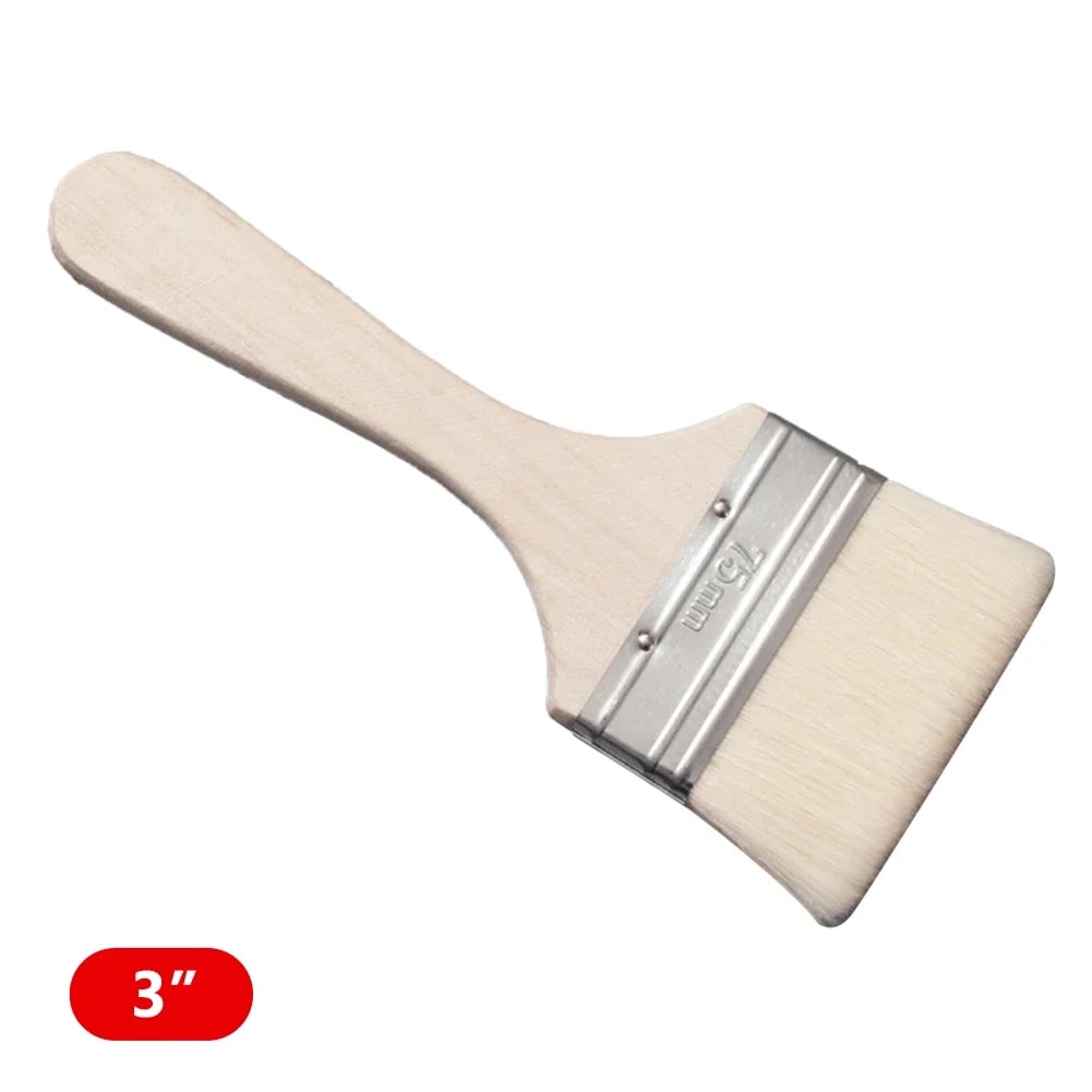 BBQ Basting Brush or Sauce Mop, Wooden Handle, Multiple Sizes - B-2