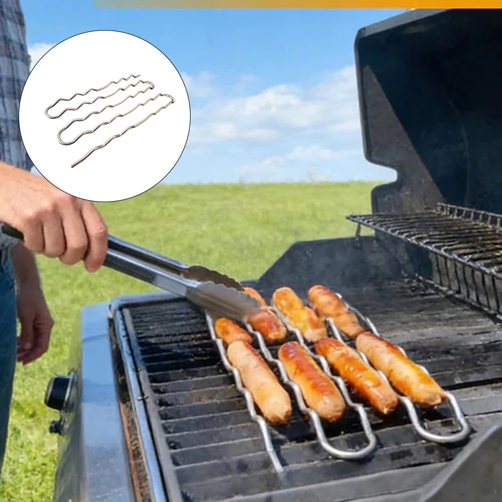 30cm Stainless Steel BBQ Sausage Roller Rack