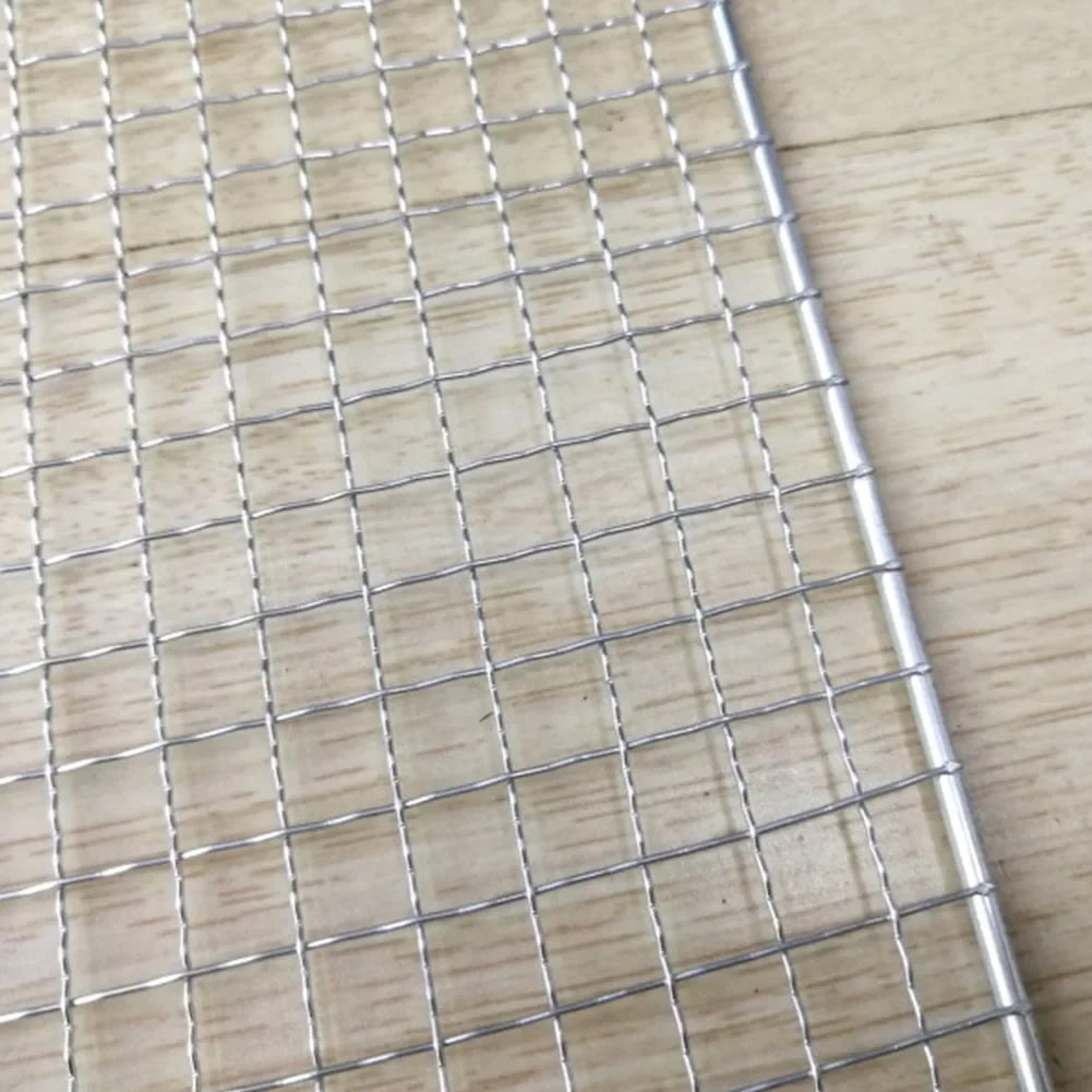 Stainless Steel BBQ Grill Mesh Net, Barbecue Cooking Grate, Multiple Sizes