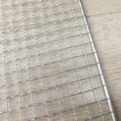 Stainless Steel BBQ Grill Mesh Net, Barbecue Cooking Grate, Multiple Sizes