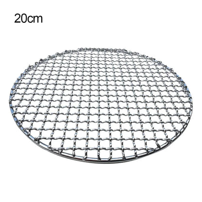 Stainless Steel BBQ Grill Mesh Net, Barbecue Cooking Grate, Multiple Sizes - 20x20cm