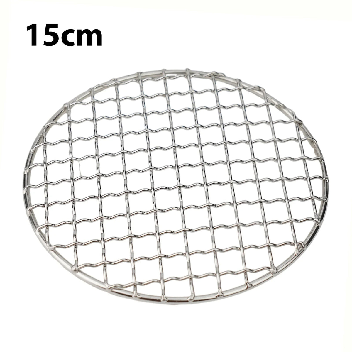 Stainless Steel BBQ Grill Mesh Net, Barbecue Cooking Grate, Multiple Sizes - 15x15cm