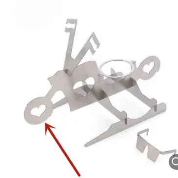 Stainless Steel Motorcycle-Shaped Roast Chicken Holder for BBQ Grills and Camping - A