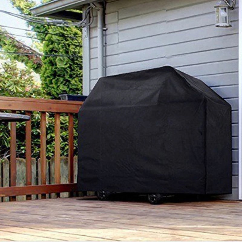 Black Waterproof BBQ Cover for Outdoor Barbecues, 5 Sizes, SKFJ001