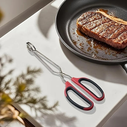 Stainless Steel Scissor BBQ Tongs, 23.5cm, 28cm or 33cm