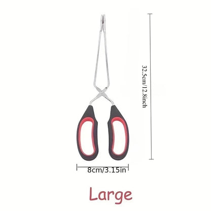 Stainless Steel Scissor BBQ Tongs, 23.5cm, 28cm or 33cm - L