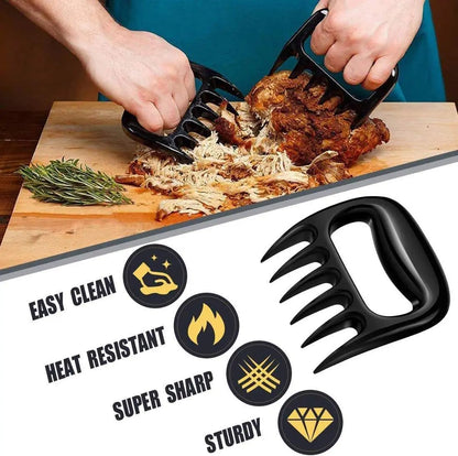 Plastic Bear Claw Meat Shredding Forks for Pulled Pork and Chicken, 10.5cm