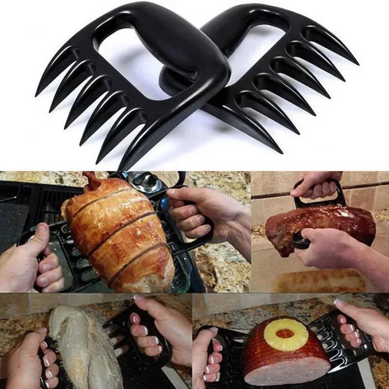 Plastic Bear Claw Meat Shredding Forks for Pulled Pork and Chicken, 10.5cm