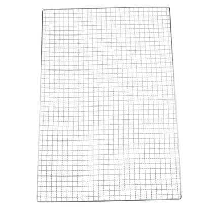 Galvanized Iron BBQ Grill Grid for Fish, Meat and Vegetables, 6 Sizes