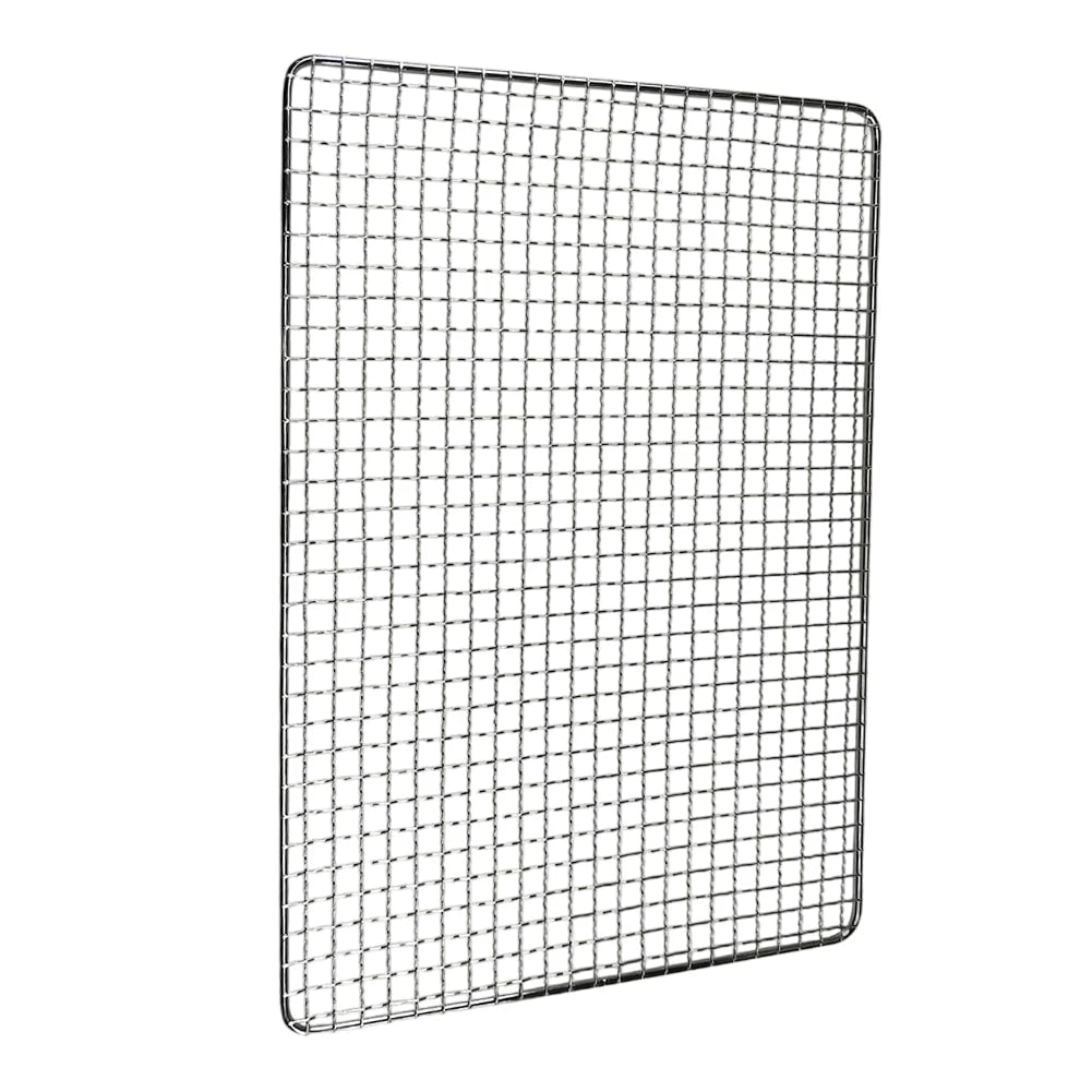 Galvanized Iron BBQ Grill Grid for Fish, Meat and Vegetables, 6 Sizes - 45X30cm