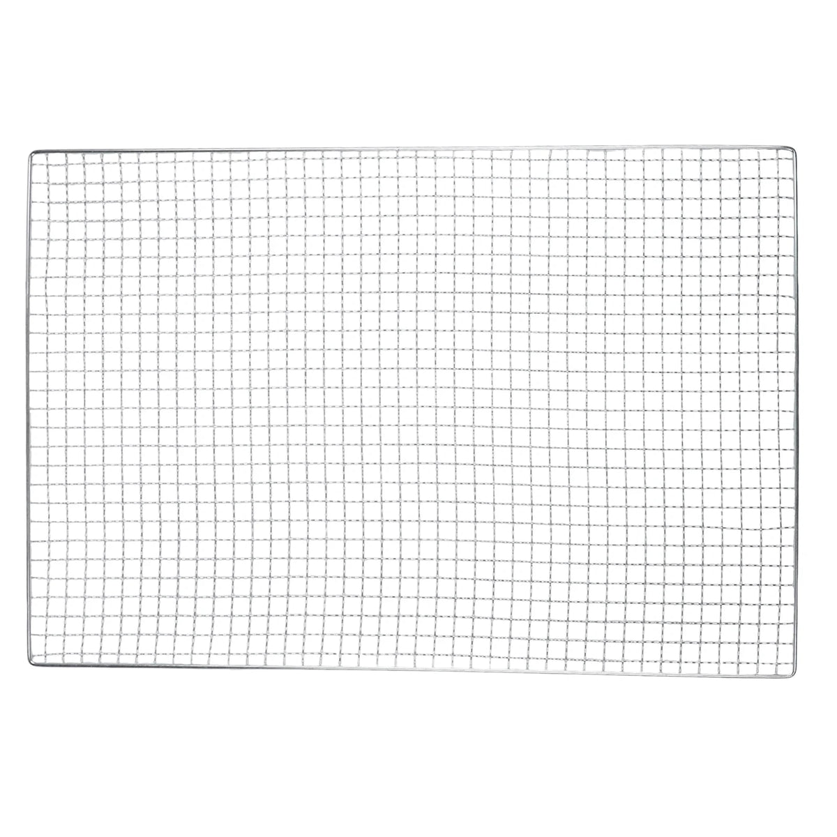 Galvanized Iron BBQ Grill Grid for Fish, Meat and Vegetables, 6 Sizes - 50X35cm