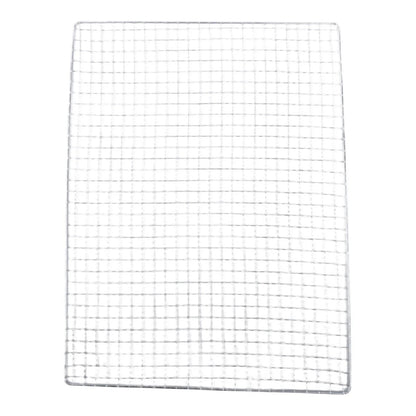 Galvanized Iron BBQ Grill Grid for Fish, Meat and Vegetables, 6 Sizes - 40X30cm