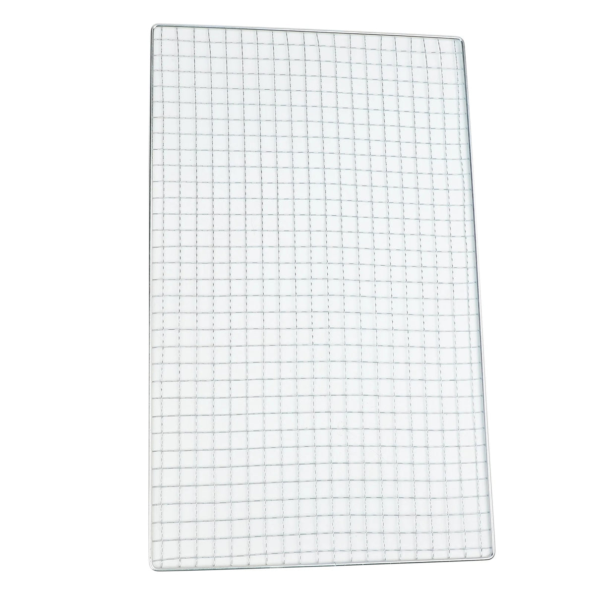 Galvanized Iron BBQ Grill Grid for Fish, Meat and Vegetables, 6 Sizes - 40X25cm