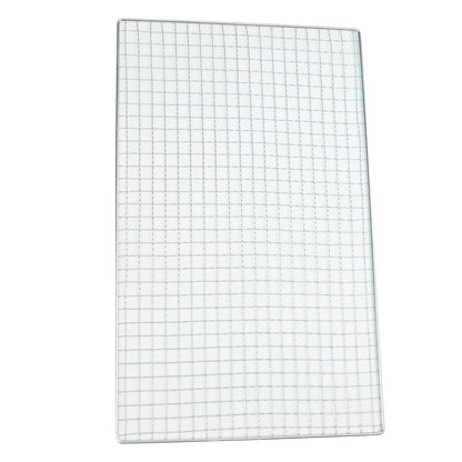 Galvanized Iron BBQ Grill Grid for Fish, Meat and Vegetables, 6 Sizes - 40X25cm