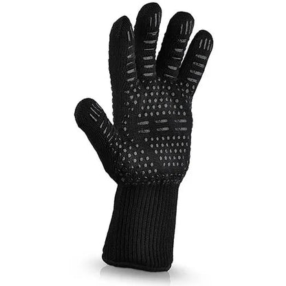 Heat-Resistant BBQ Gloves, Aramid-Silicone, 32-36cm, 1 Pair or Single - 1piece