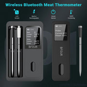Wireless Bluetooth Meat Thermometer with LCD Booster, IP67 Waterproof Probes, BF-30/BF-40