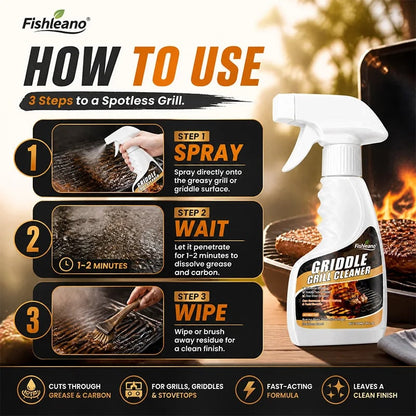 Griddle and Grill Cleaner Spray 120ml for BBQs, Griddles and Stovetops