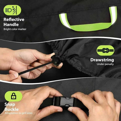 Outdoor BBQ Cover Waterproof Oxford Polyester Charcoal Grill Sizes S to XXL