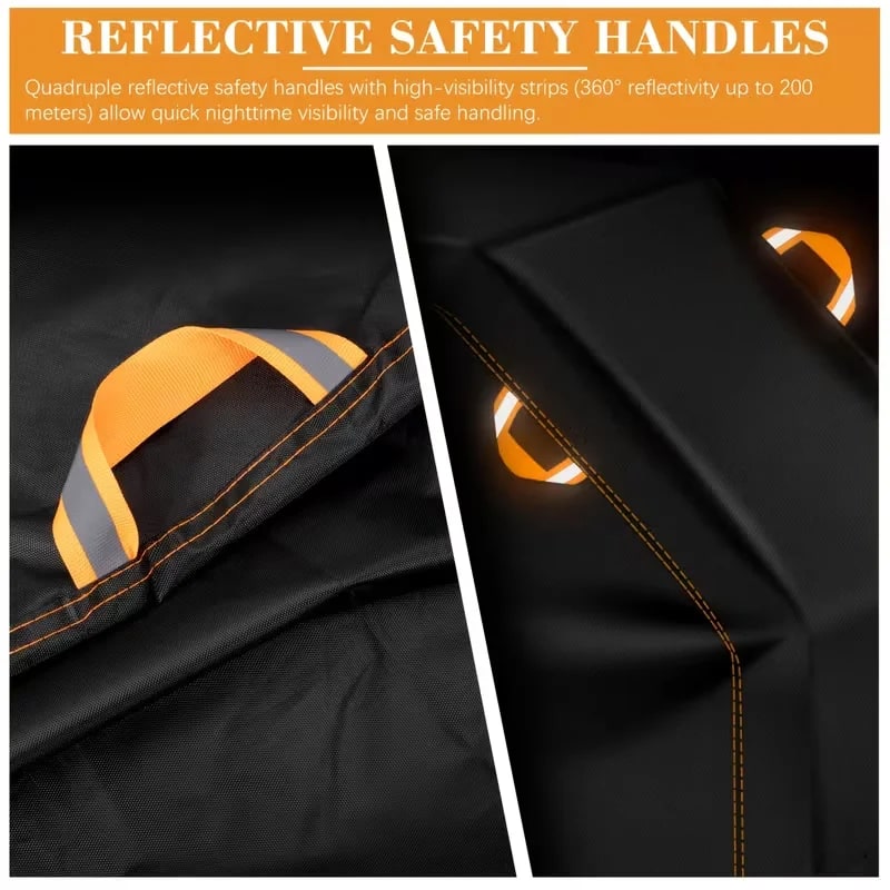Outdoor BBQ Cover Waterproof Oxford Polyester Charcoal Grill Sizes S to XXL