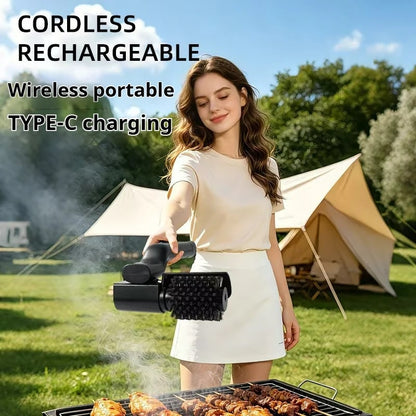 Electric BBQ Grill Cleaning Brush, Cordless Rechargeable Metal Wire Brush