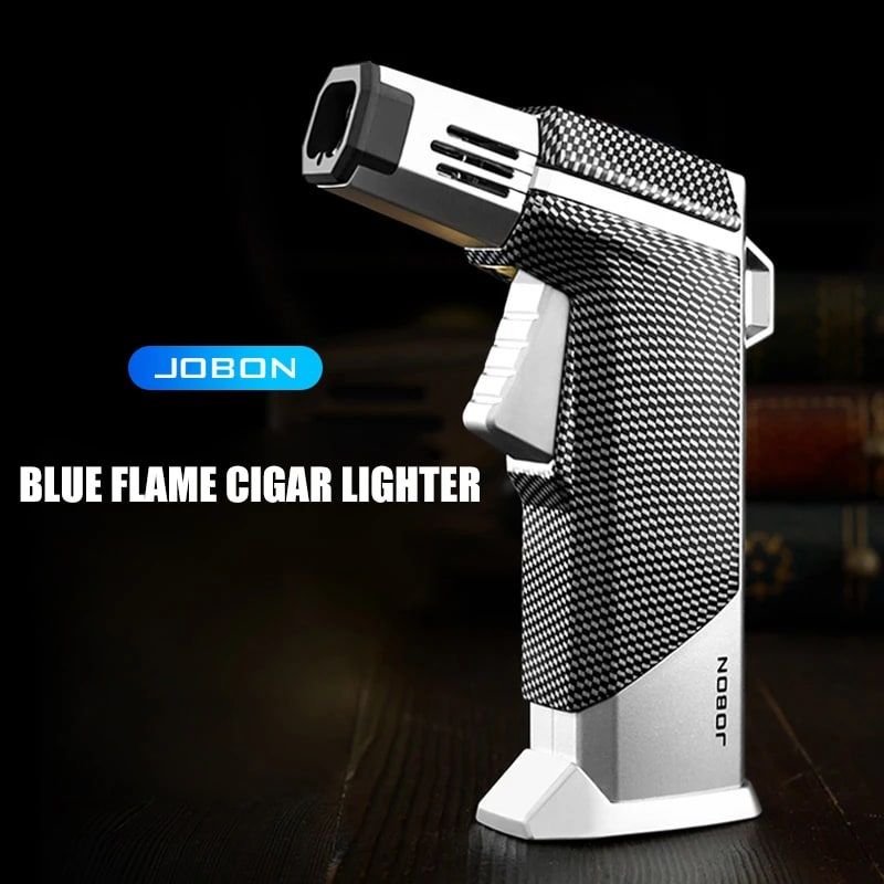 Jobon ZB-326A Metal Blue Flame Gun Lighter, Single or Four Flame