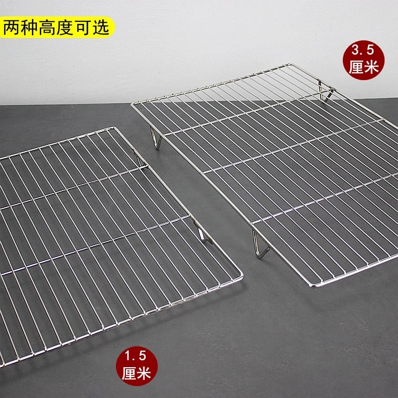 Stainless Steel Rectangle BBQ Grill Grate, Food-Grade Mesh, Multiple Sizes