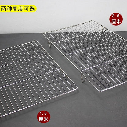 Stainless Steel Rectangle BBQ Grill Grate, Food-Grade Mesh, Multiple Sizes
